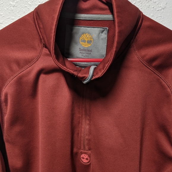 XL Timberland Pullover w/Zipper and Thumb Holes - Picture 6 of 6